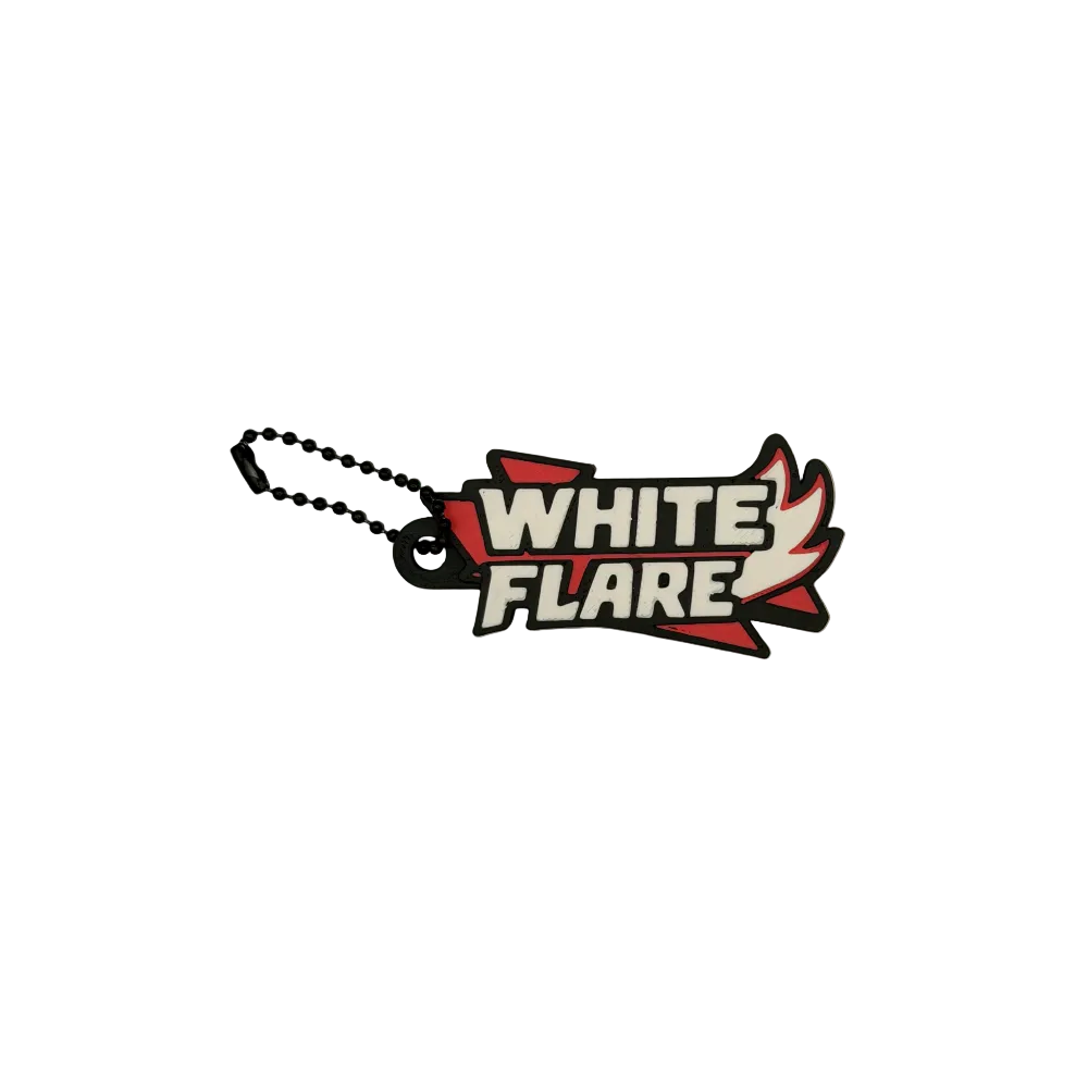 3D Print - Binder Set Tag Keychain White Flare