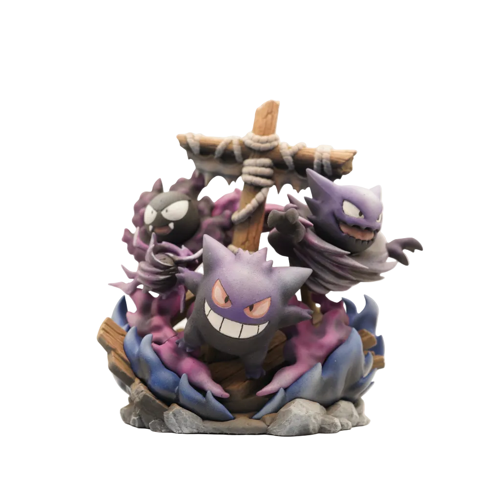 Gengar – Haunter – Gastly Pokémon Diorama