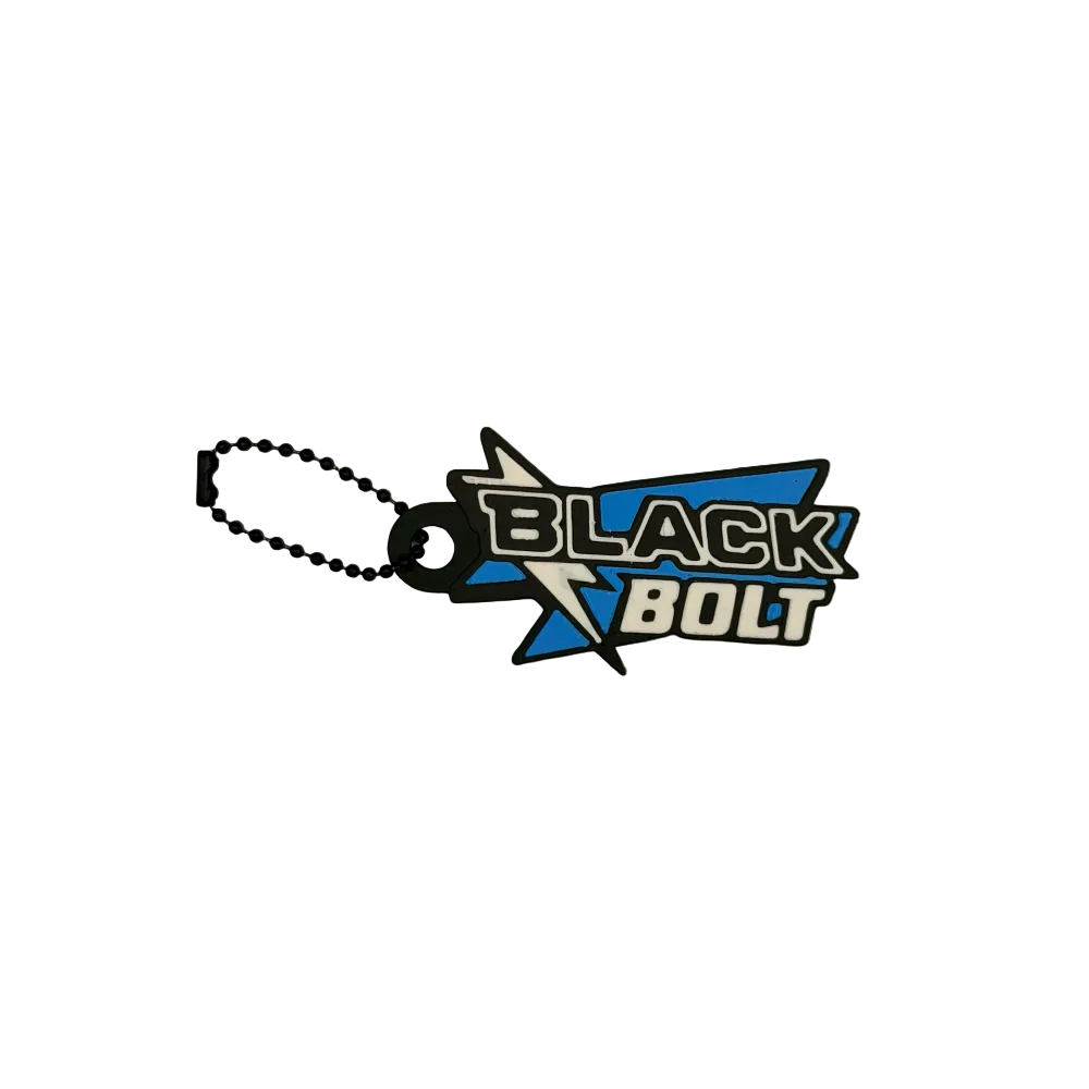3D Print - Binder Set Tag Keychain Black Bolt