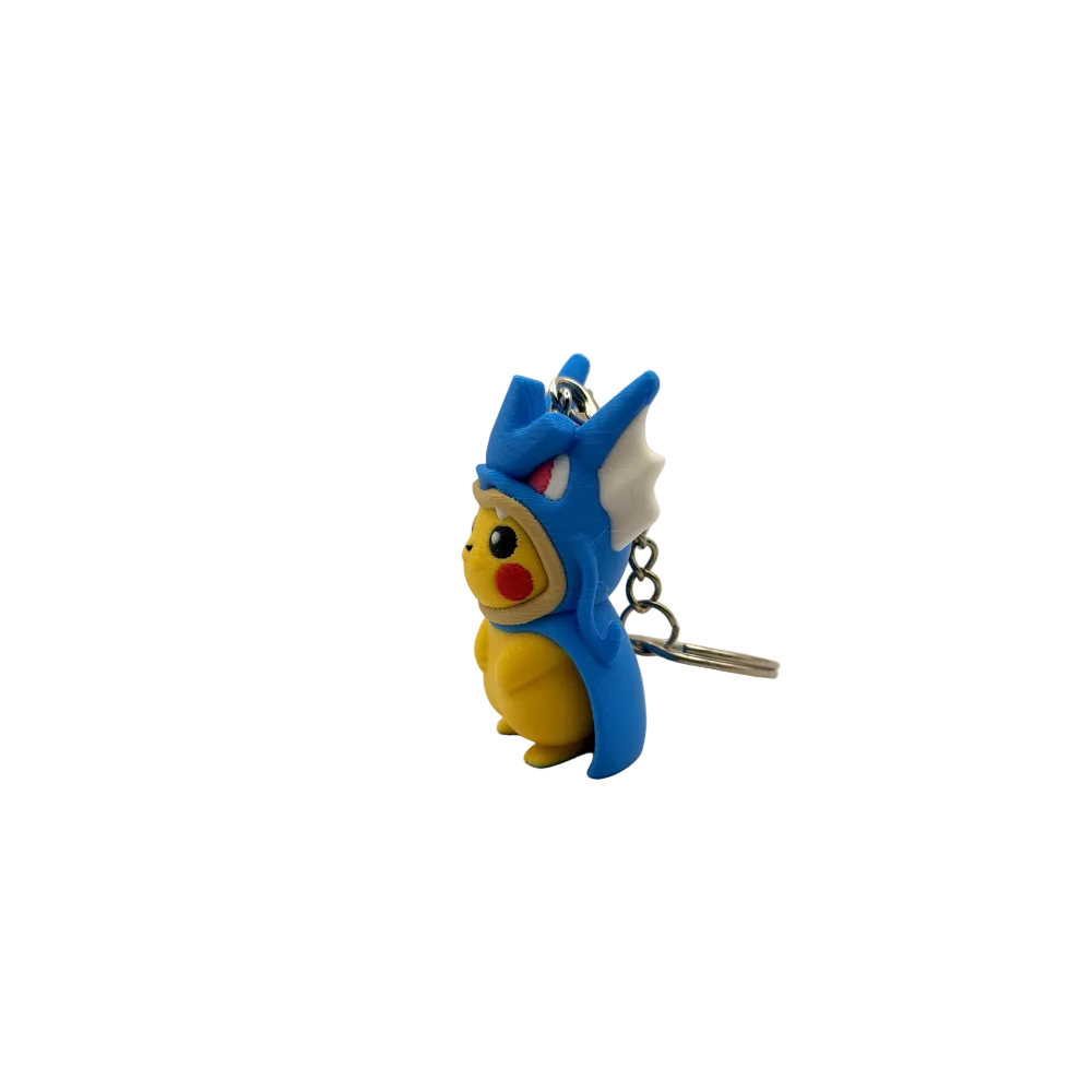 Pikachu Gyarados 3D keychain