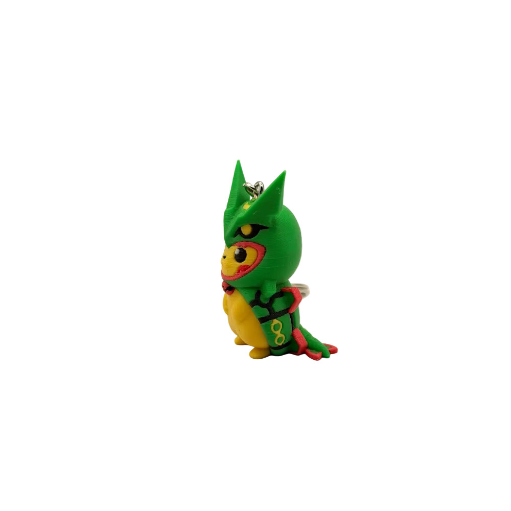 Pikachu Rayquaza 3D keychain