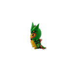 Pikachu Rayquaza 3D keychain