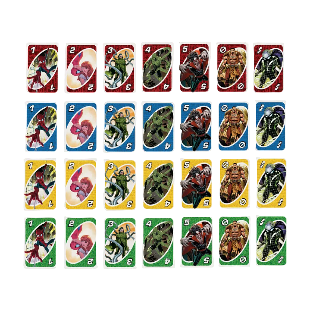 Marvel Spiderman UNO card game
