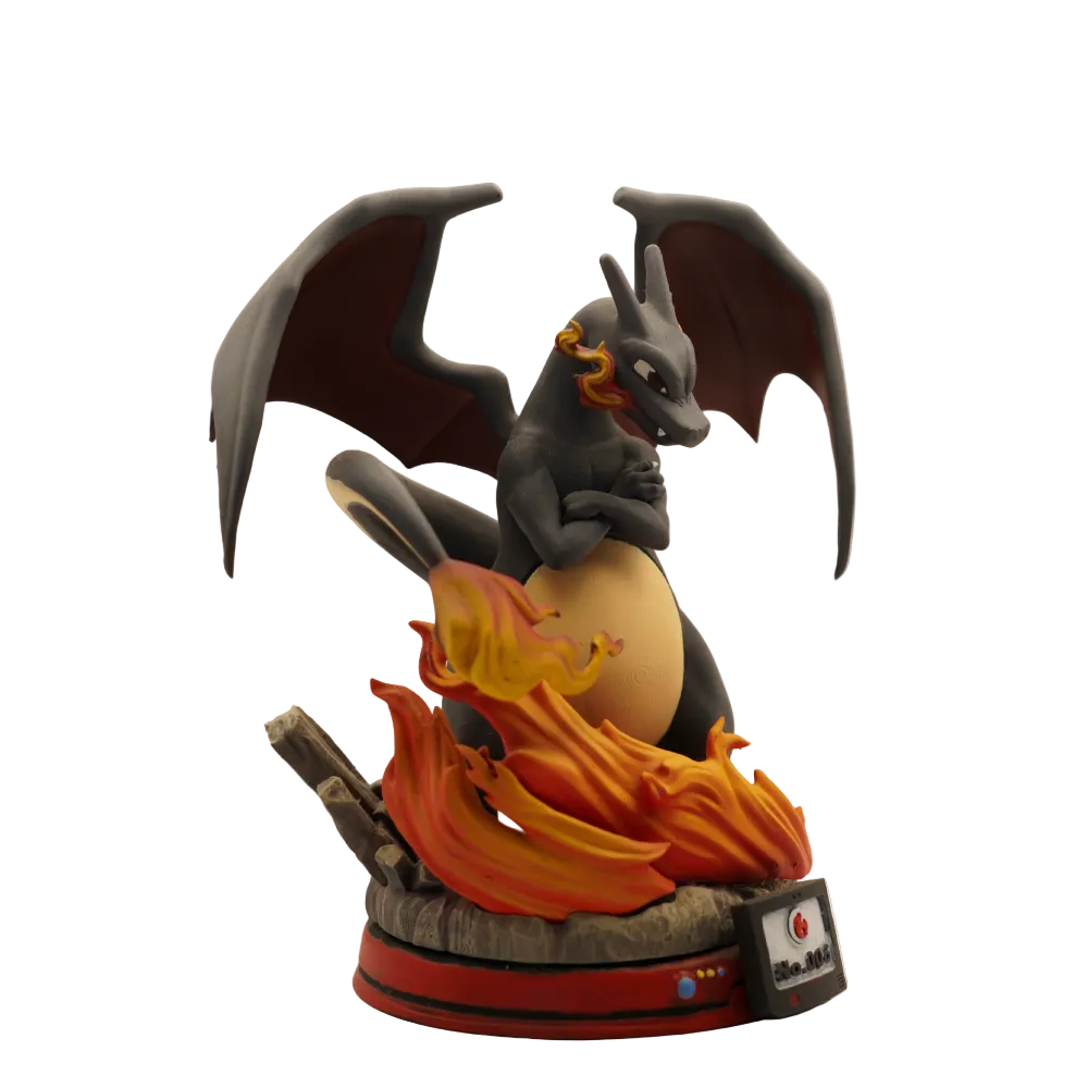 Shiny Charizard Pokémon Statue
