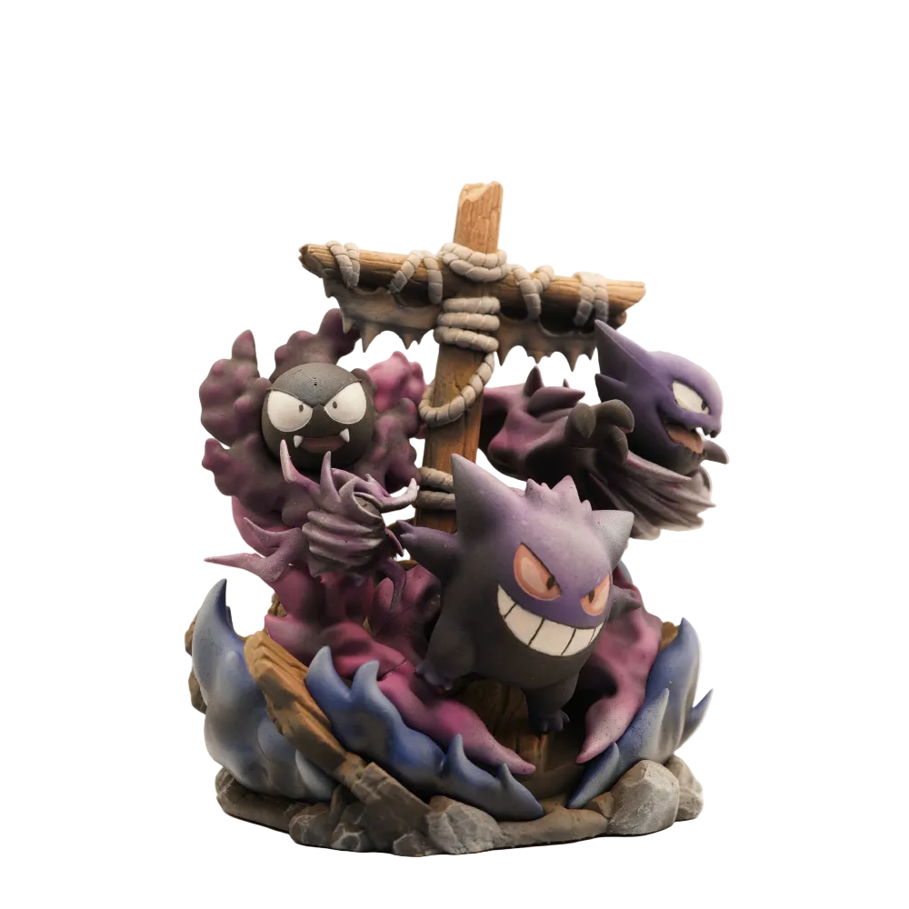 Gengar – Haunter – Gastly Pokémon Diorama