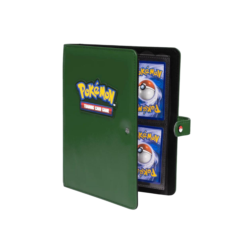 Ultra Pro 4-Pocket Premium Snap Binder Pokemon: Green