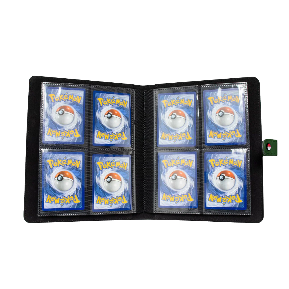 Ultra Pro 4-Pocket Premium Snap Binder Pokemon: Green