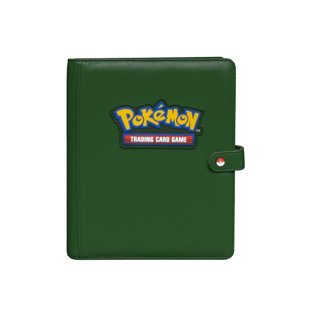 Ultra Pro 4-Pocket Premium Snap Binder Pokemon: Green