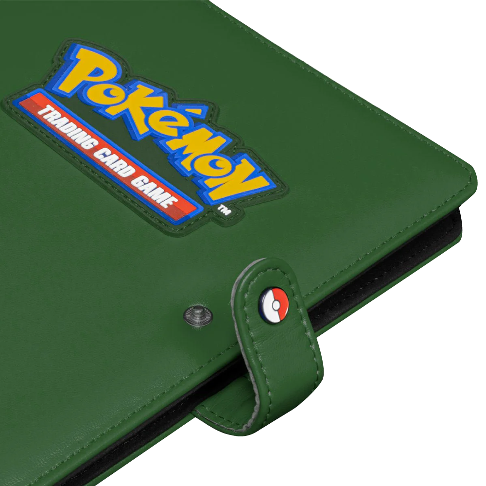 Ultra Pro 4-Pocket Premium Snap Binder Pokemon: Green