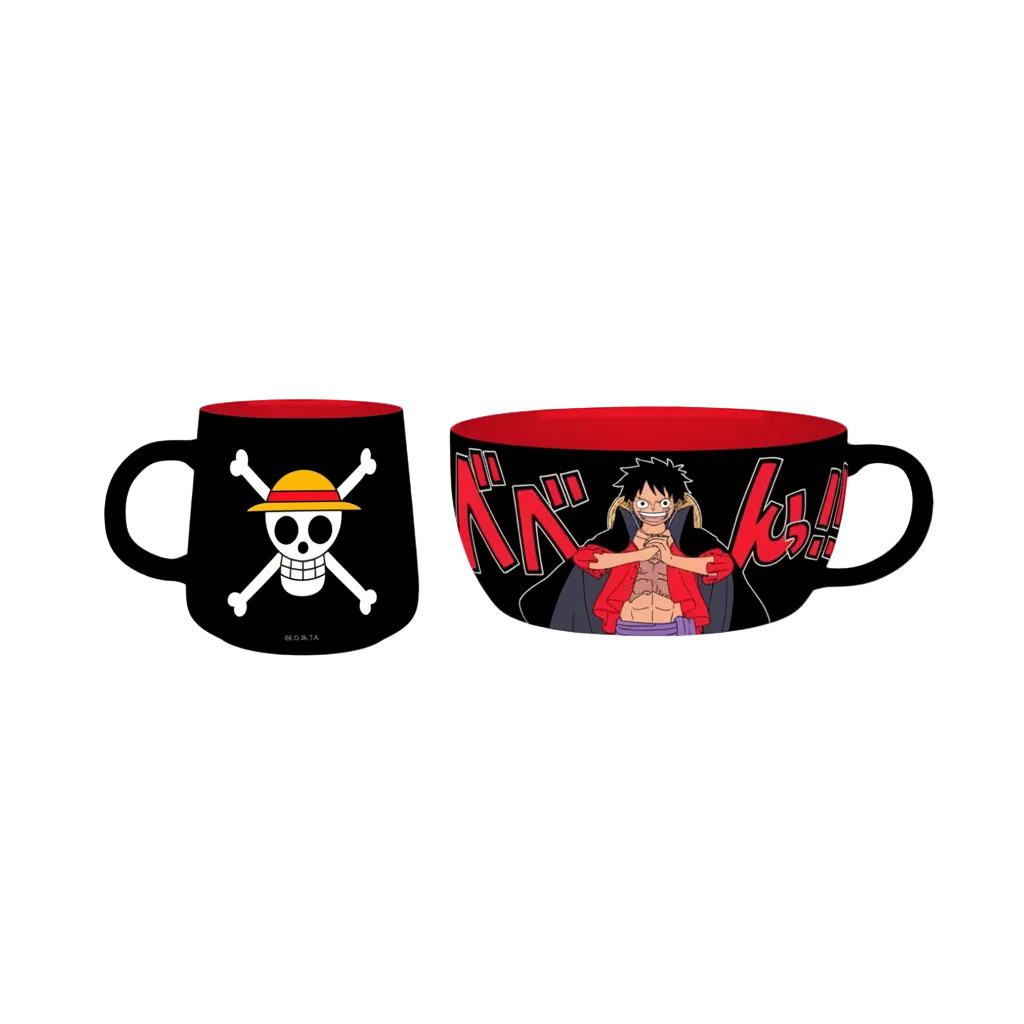 One Piece - Luffy Breakfast Set (Mug + Bowl)